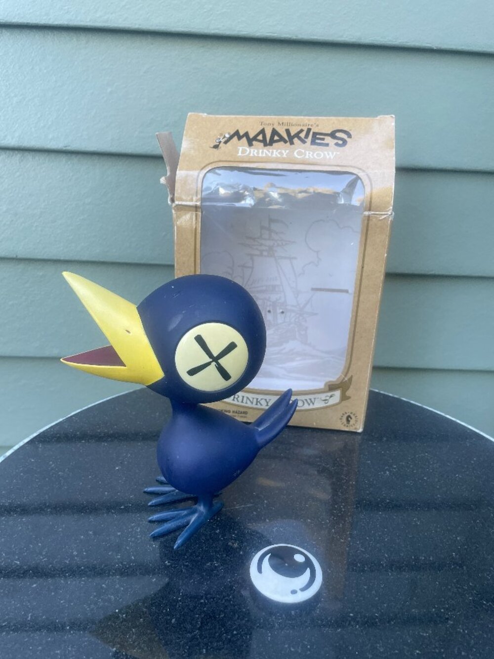 Tony Millionaire Maakies Drinky Crow Figure Dark Horse 2002 Incomplete Box